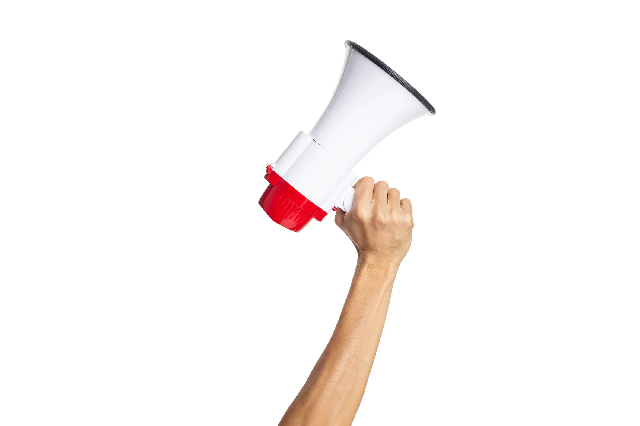 hand holding a megaphone